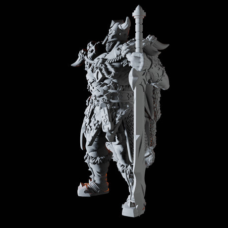 Veteran Fighter Miniature for Dungeons and Dragons, Pathfinder or other TTRPGs