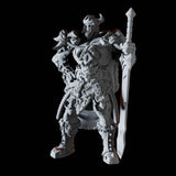 Veteran Fighter Miniature for Dungeons and Dragons, Pathfinder or other TTRPGs