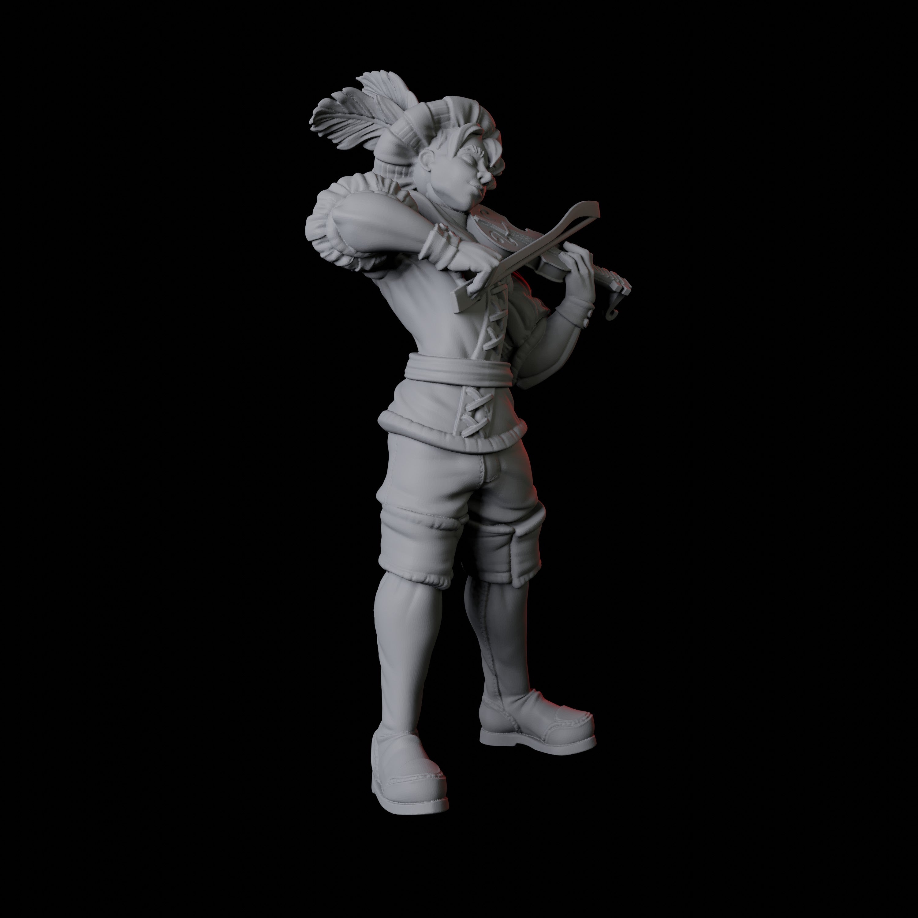 Violin Bard Miniature for Dungeons and Dragons