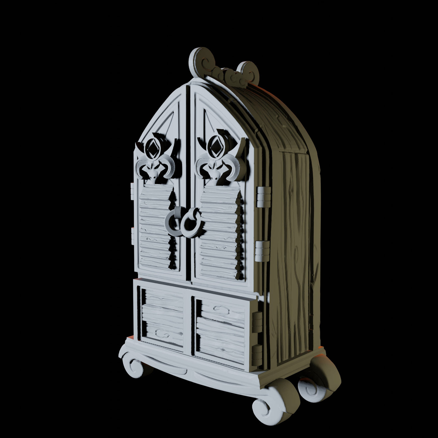 Wardrobe Mimic Miniature for Dungeons and Dragons, Pathfinder or other TTRPGs