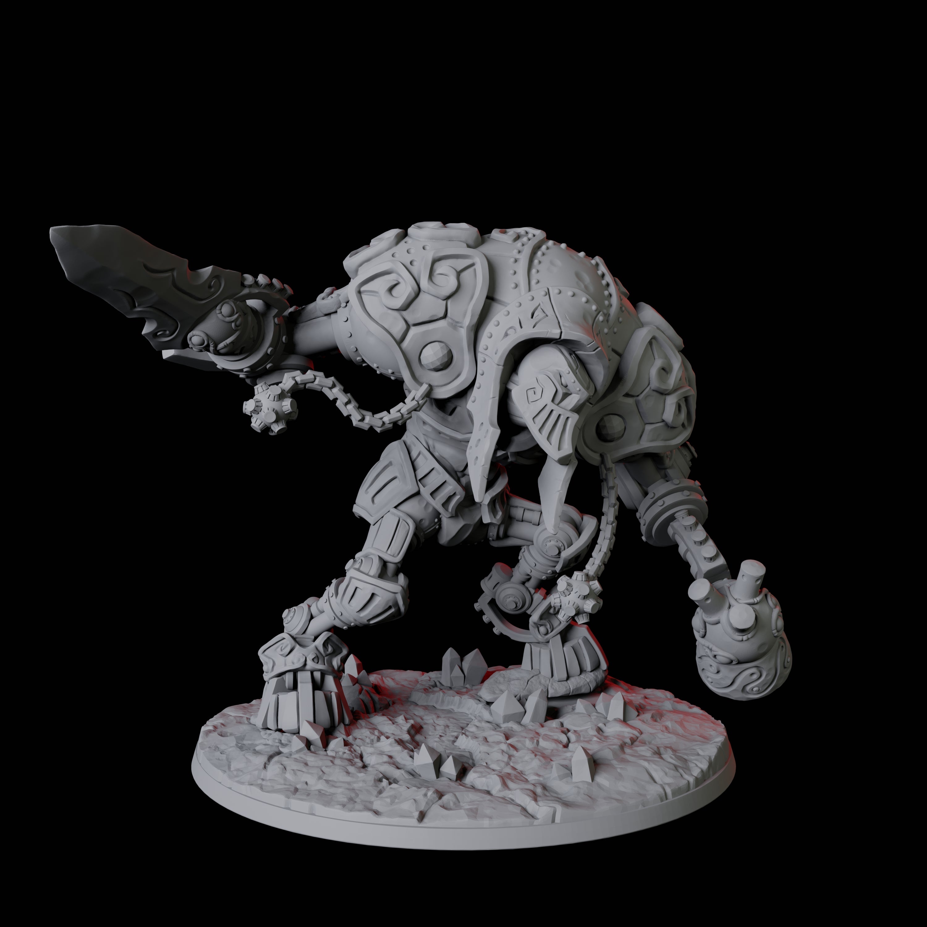 Warforged Armoured Golem Miniature for Dungeons and Dragons, Pathfinder or other TTRPGs