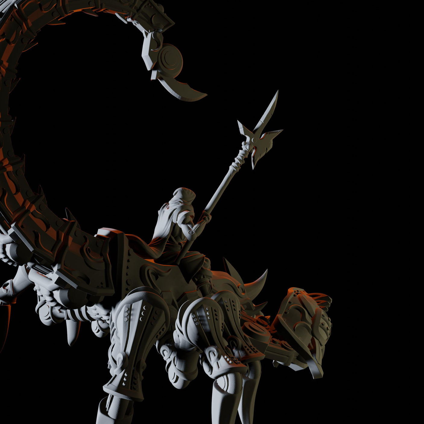 Warforged Giant Scorpion Miniature for Dungeons and Dragons, Pathfinder or other TTRPGs
