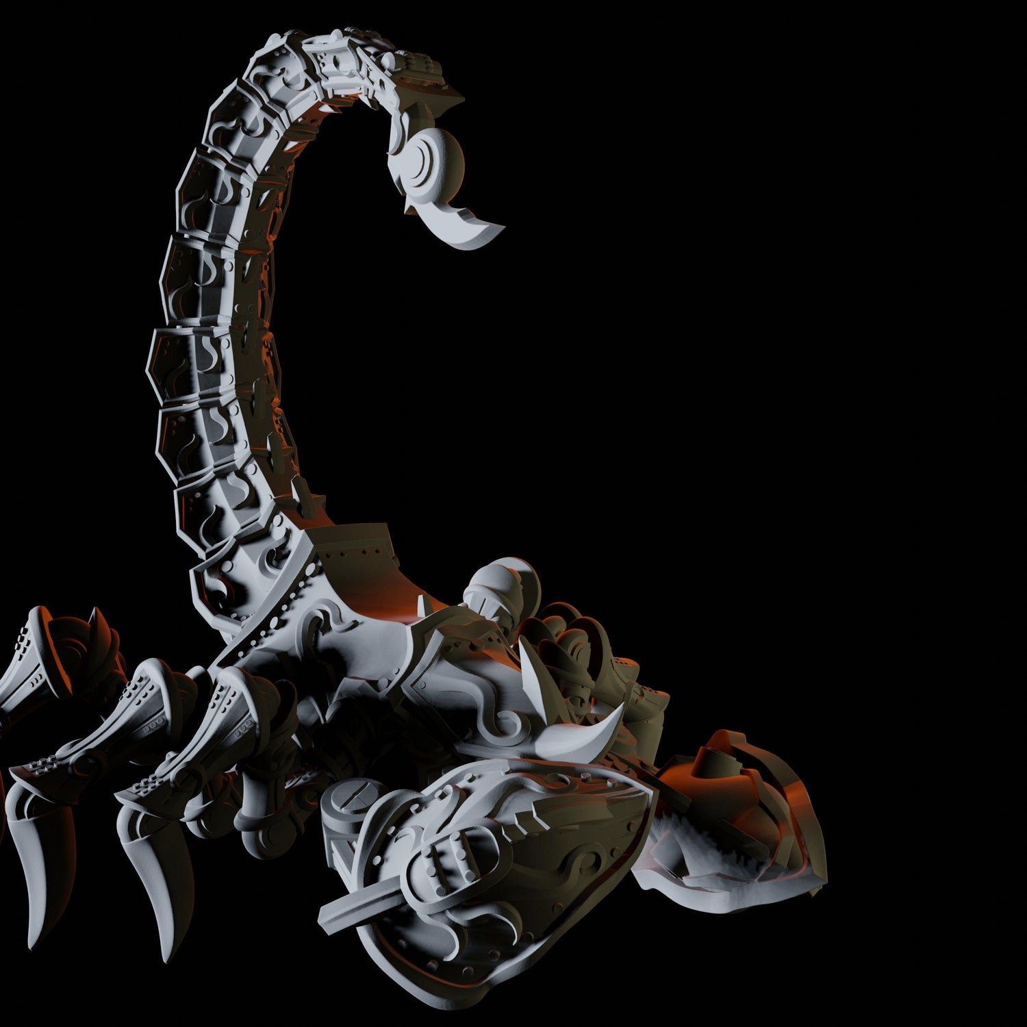 Warforged Giant Scorpion Miniature for Dungeons and Dragons, Pathfinder or other TTRPGs