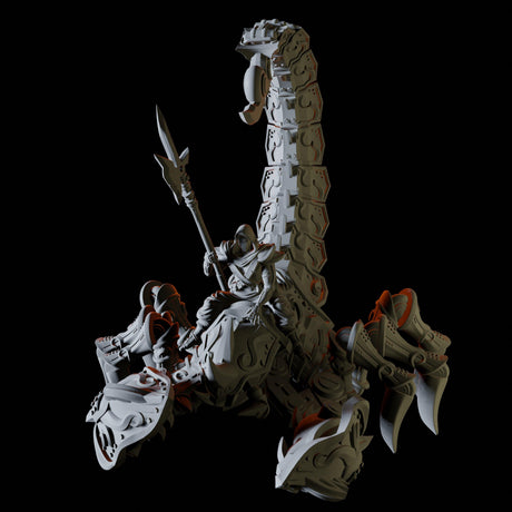 Warforged Giant Scorpion Miniature for Dungeons and Dragons, Pathfinder or other TTRPGs