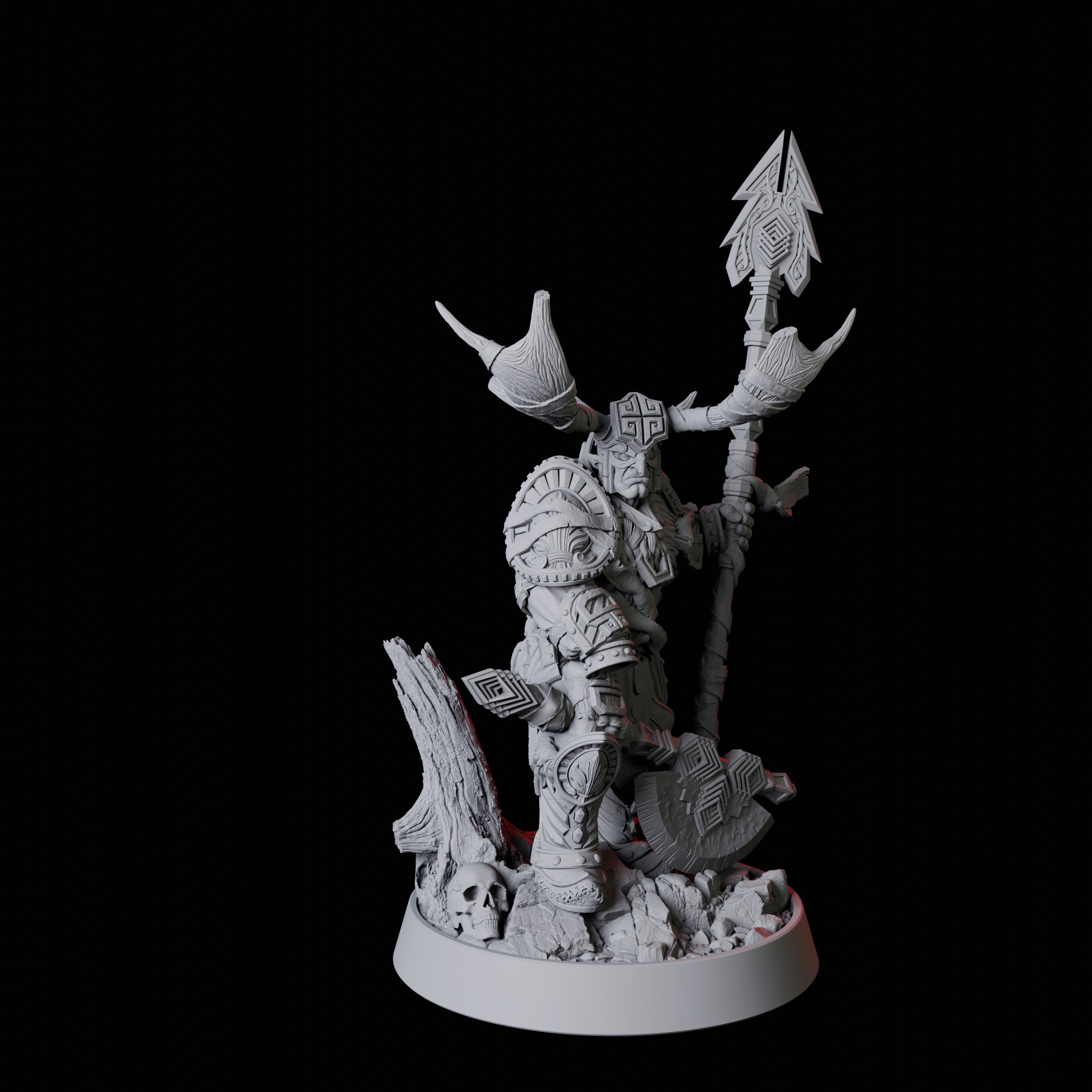 Warrior Druid Miniature for Dungeons and Dragons