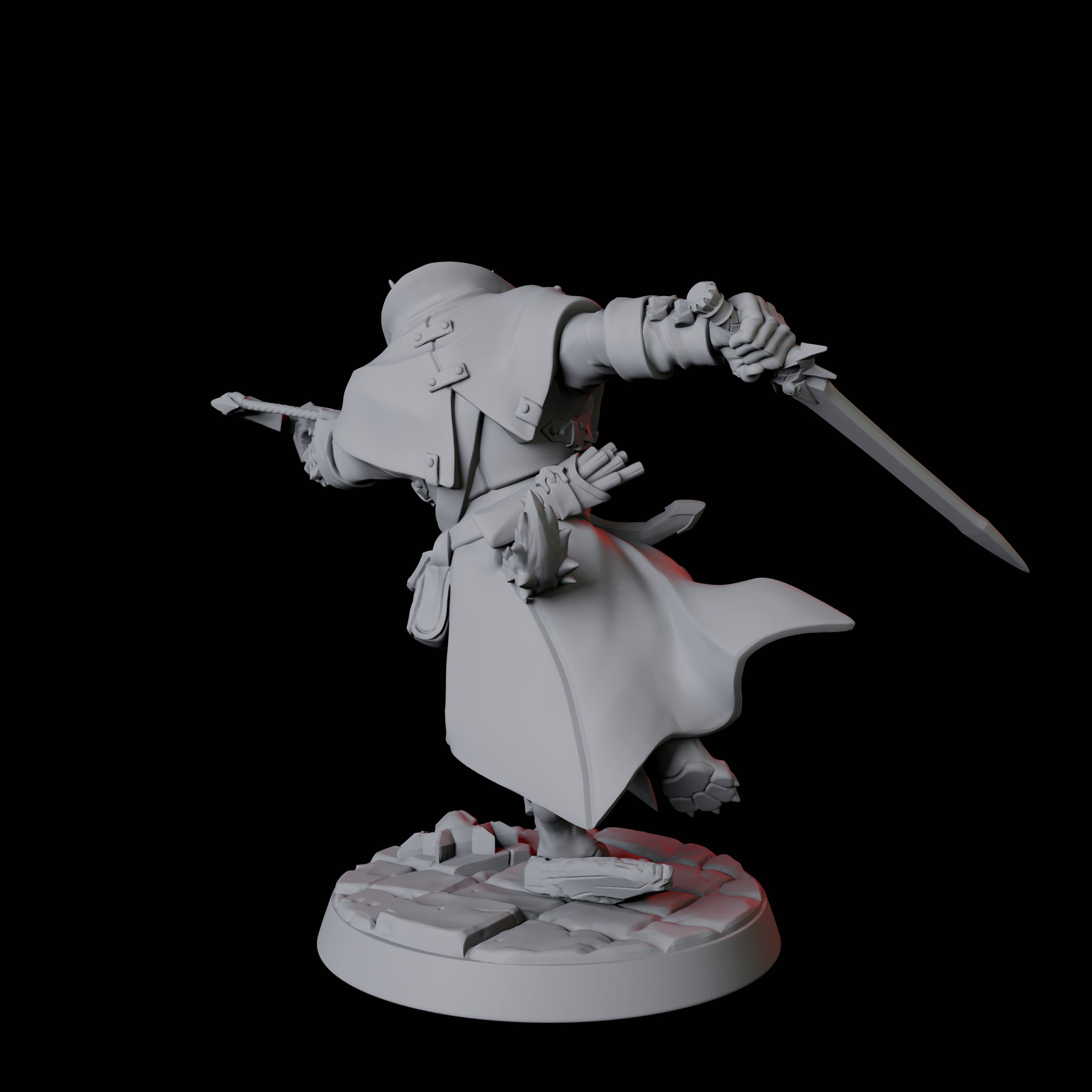 Werewolf Vampire Hunter A Miniature for Dungeons and Dragons, Pathfinder or other TTRPGs