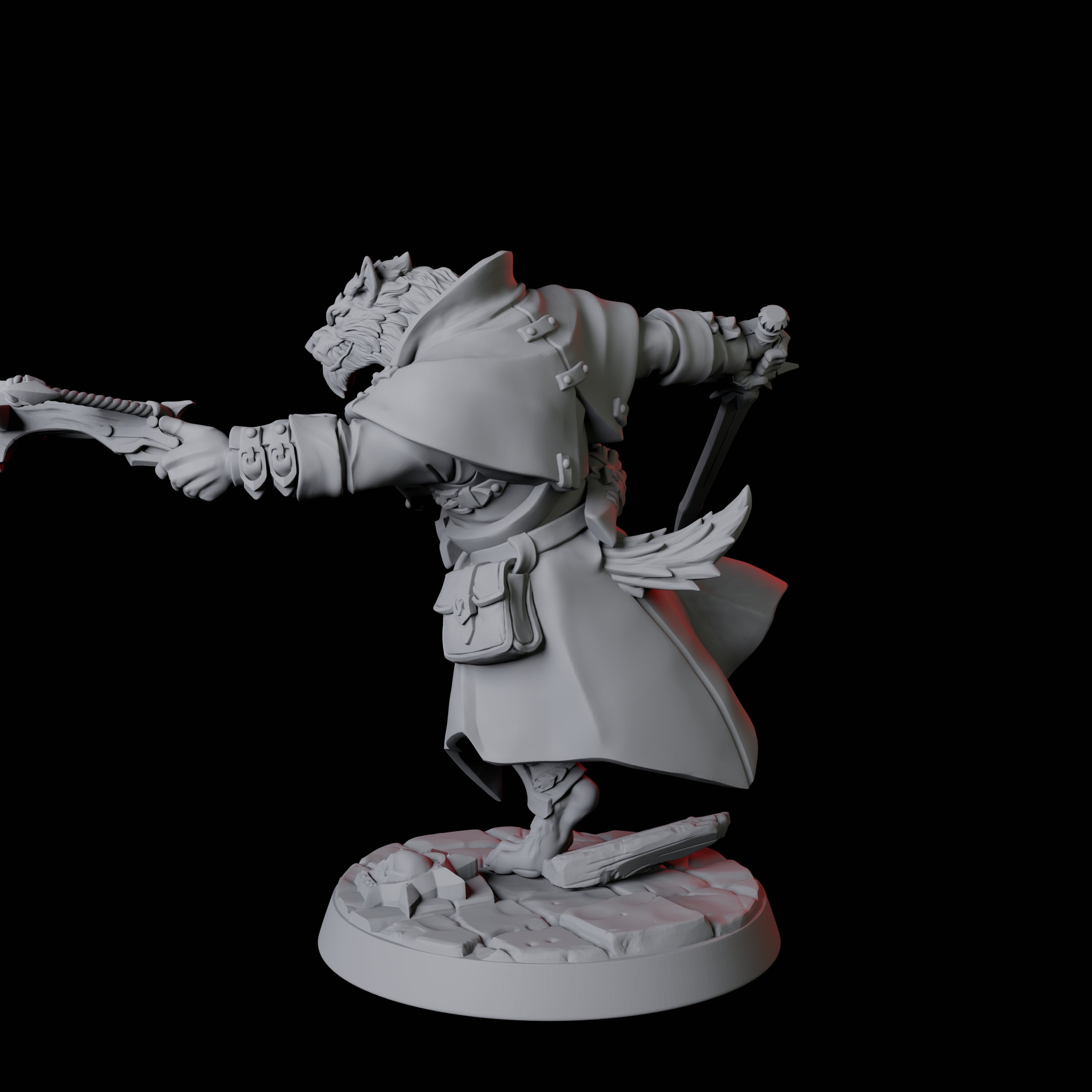 Werewolf Vampire Hunter A Miniature for Dungeons and Dragons, Pathfinder or other TTRPGs