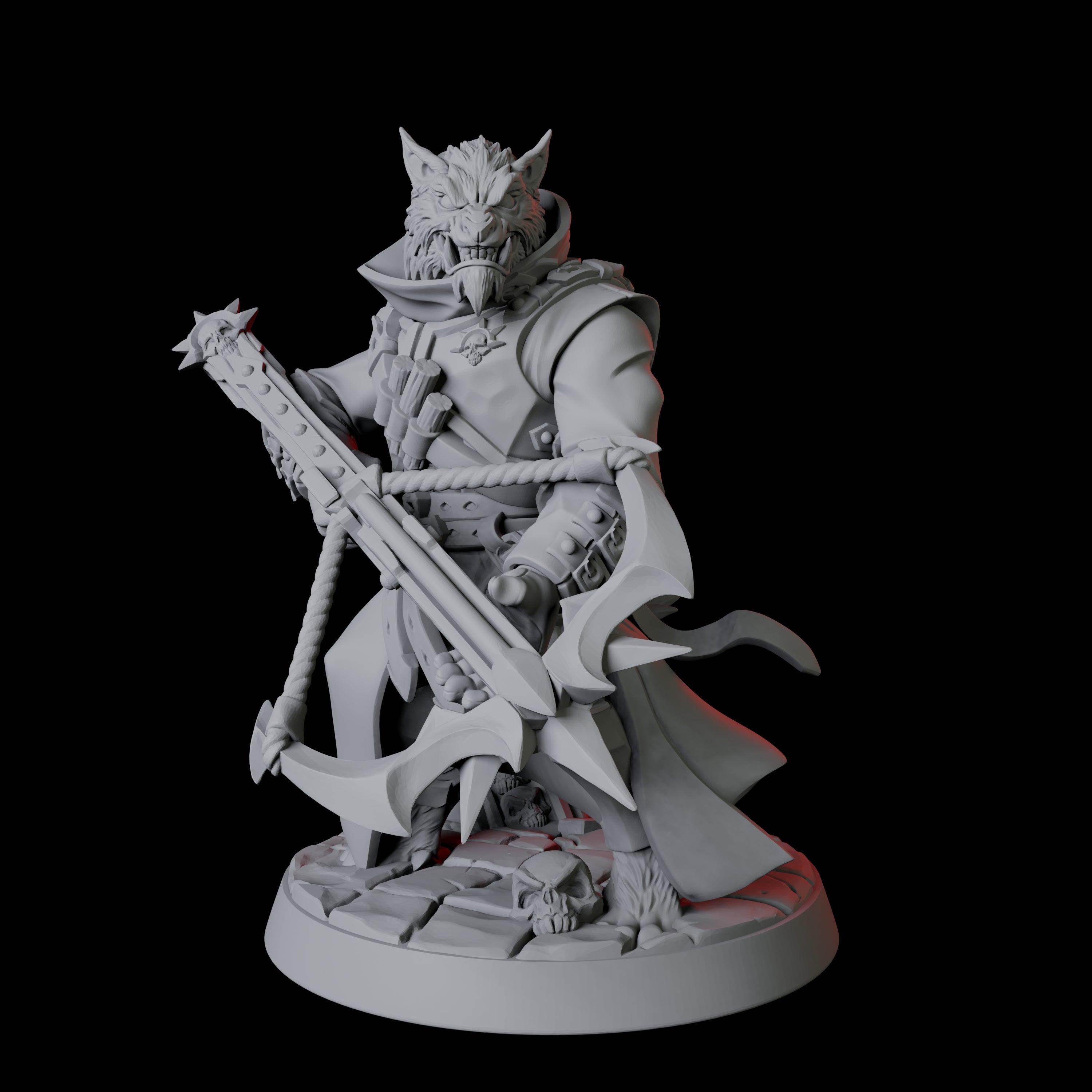 Werewolf Vampire Hunter B Miniature for Dungeons and Dragons, Pathfinder or other TTRPGs