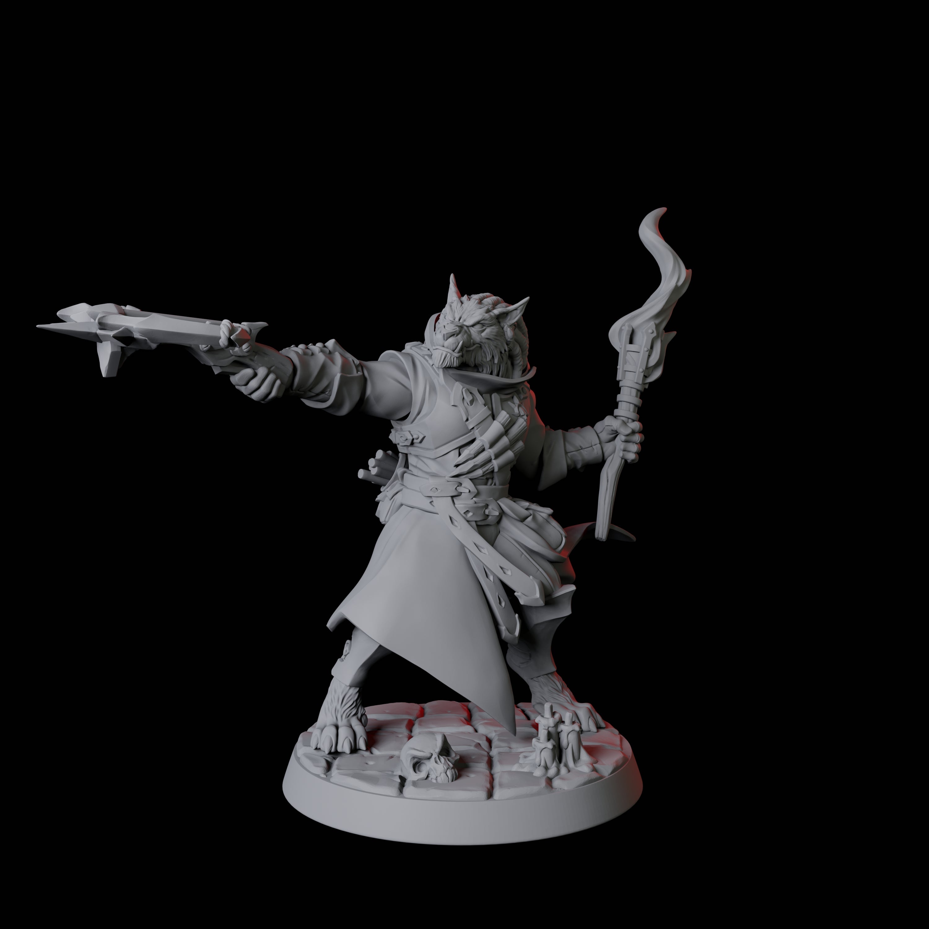 Werewolf Vampire Hunter C Miniature for Dungeons and Dragons, Pathfinder or other TTRPGs