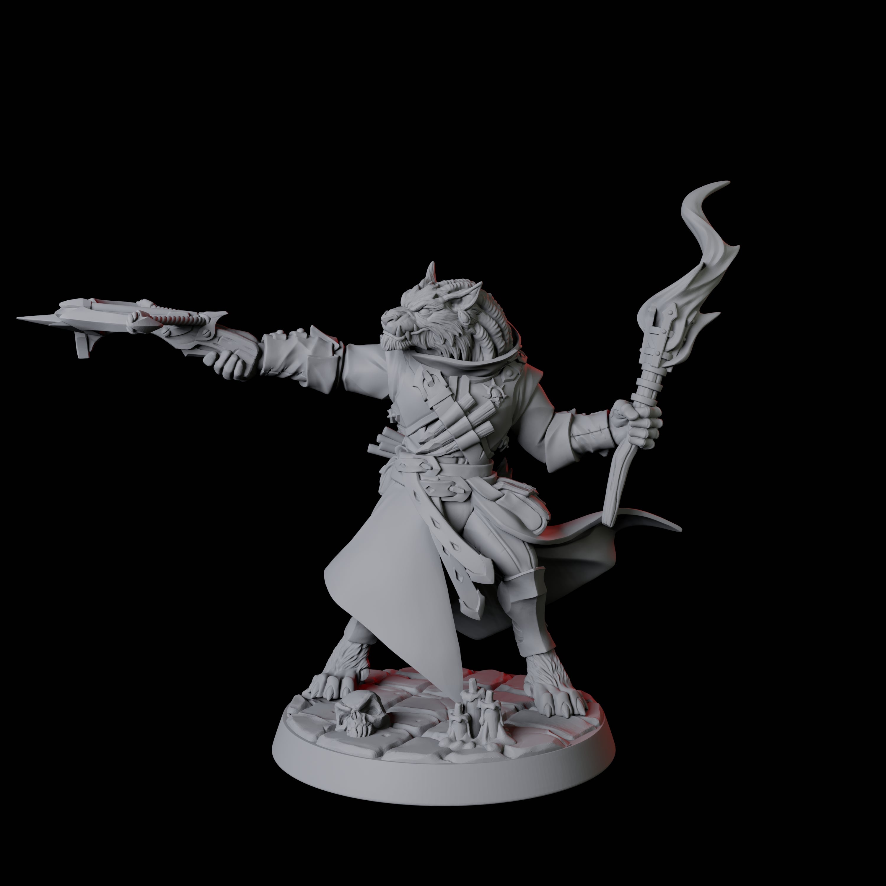 Werewolf Vampire Hunter C Miniature for Dungeons and Dragons, Pathfinder or other TTRPGs