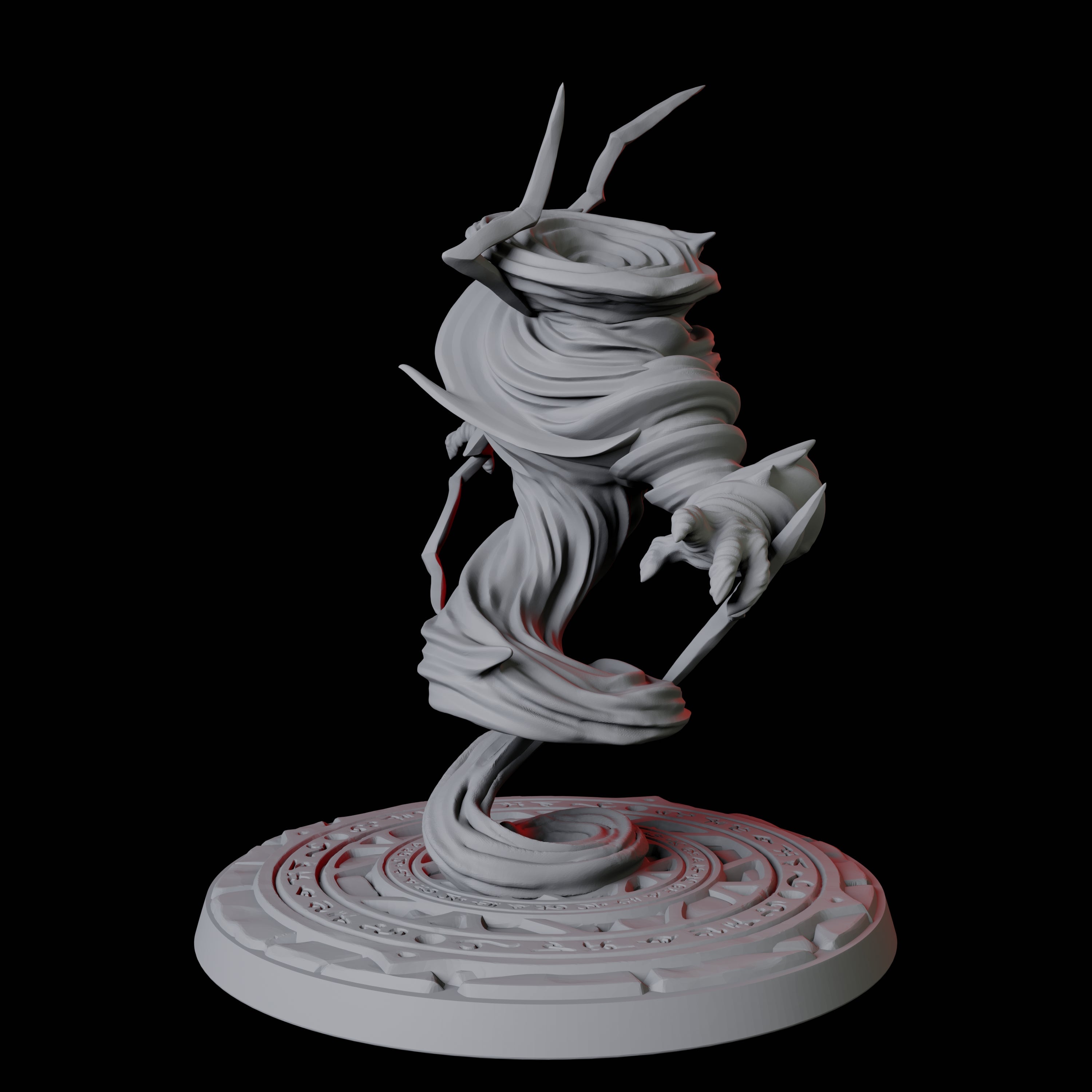 Whirling Air Elemental Miniature for Dungeons and Dragons, Pathfinder or other TTRPGs