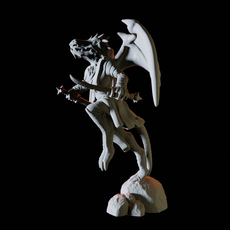 Winged Kobold Miniature for Dungeons and Dragons, Pathfinder or other TTRPGs