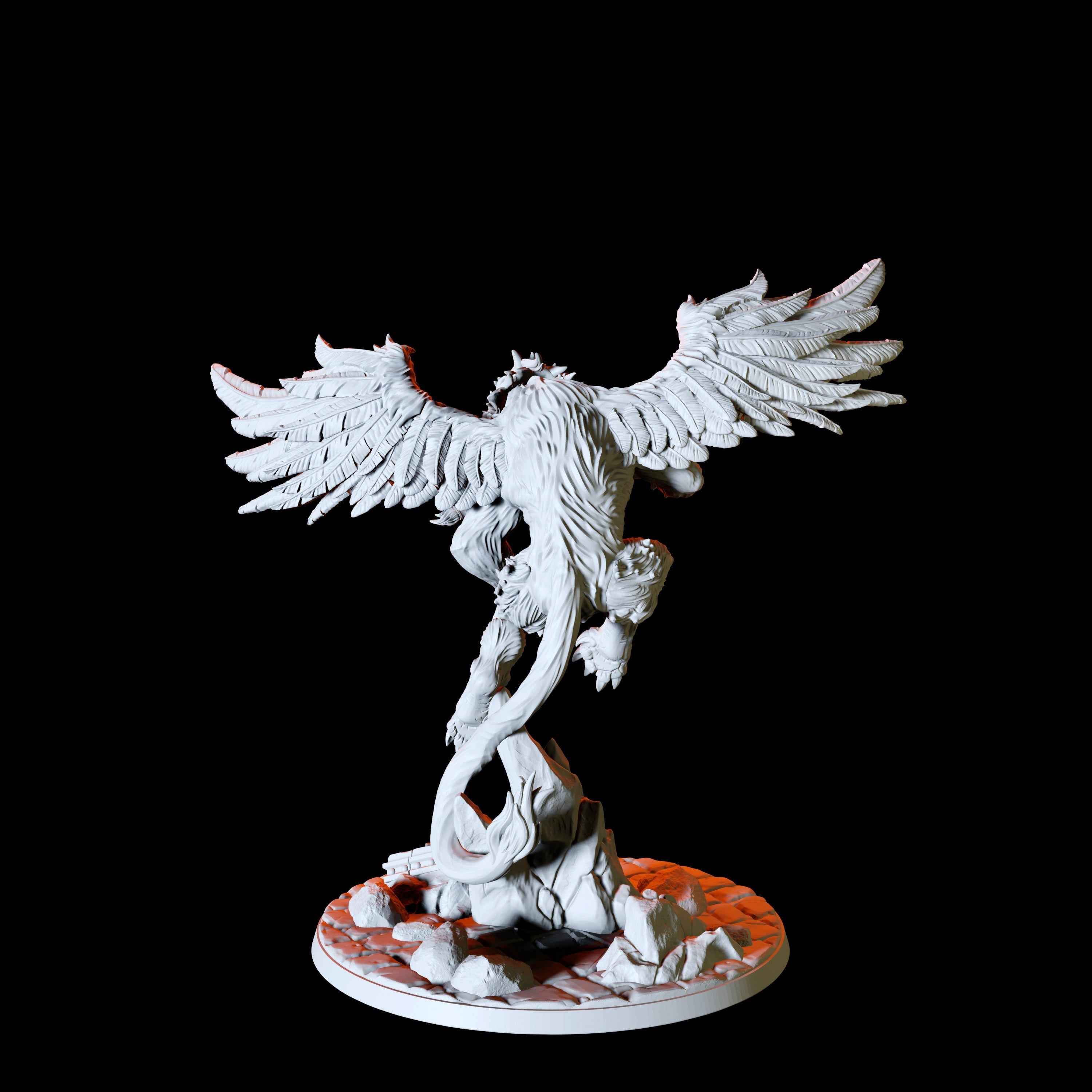 Winged Lion Miniature for Dungeons and Dragons - Myth Forged