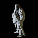 Worried Ogre Miniature for Dungeons and Dragons, Pathfinder or other TTRPGs