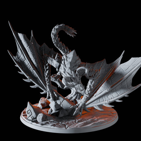 Wyvern Miniature for Dungeons and Dragons, Pathfinder or other TTRPGs