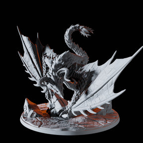Wyvern Miniature for Dungeons and Dragons, Pathfinder or other TTRPGs