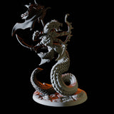 Yuan-Ti Abomination Battlemaster Miniature for Dungeons and Dragons, Pathfinder or other TTRPGs
