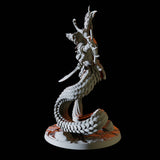 Yuan-Ti Abomination Battlemaster Miniature for Dungeons and Dragons, Pathfinder or other TTRPGs