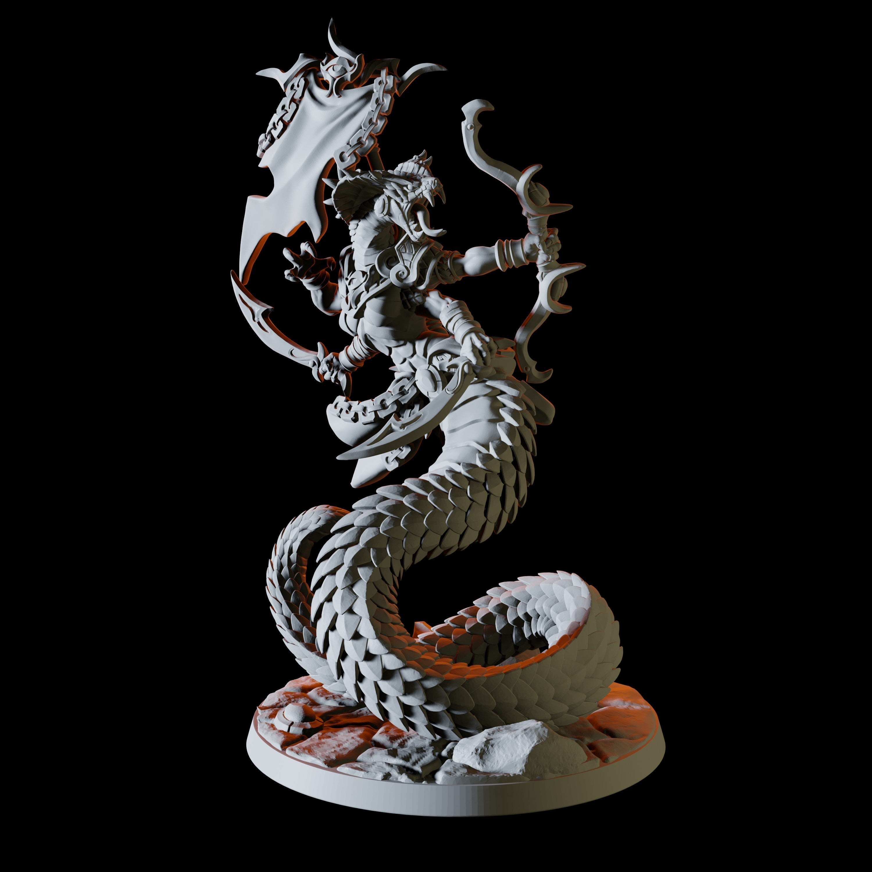 Yuan-Ti Abomination Battlemaster for Dungeons and Dragons - Myth Forged
