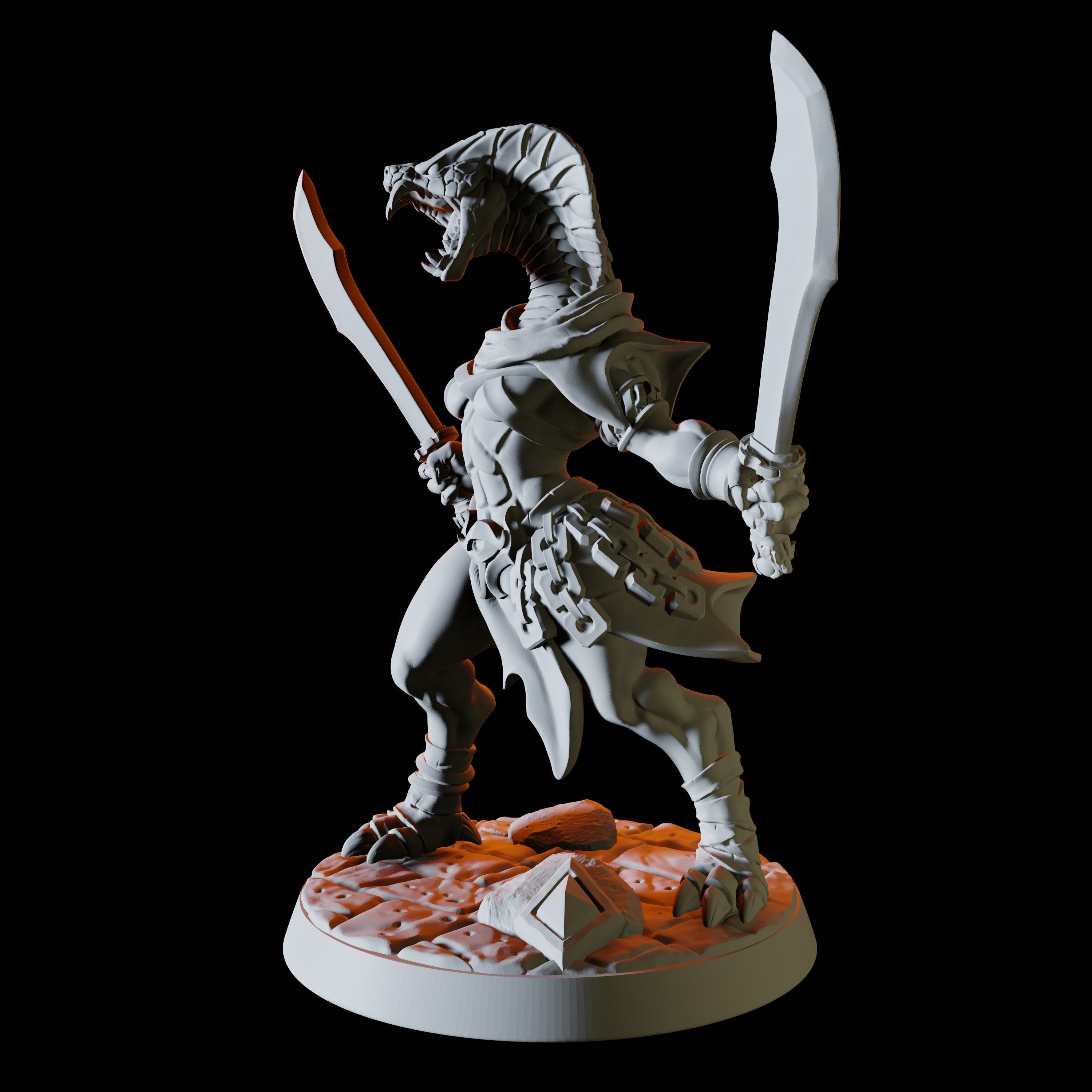 Yuan-ti Malison Miniature for Dungeons and Dragons - Myth Forged