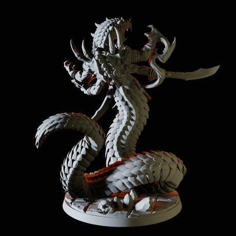 Yuan-Ti Wizard Miniature for Dungeons and Dragons, Pathfinder or other TTRPGs