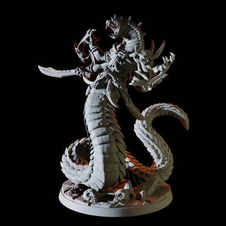 Yuan-Ti Wizard Miniature for Dungeons and Dragons, Pathfinder or other TTRPGs