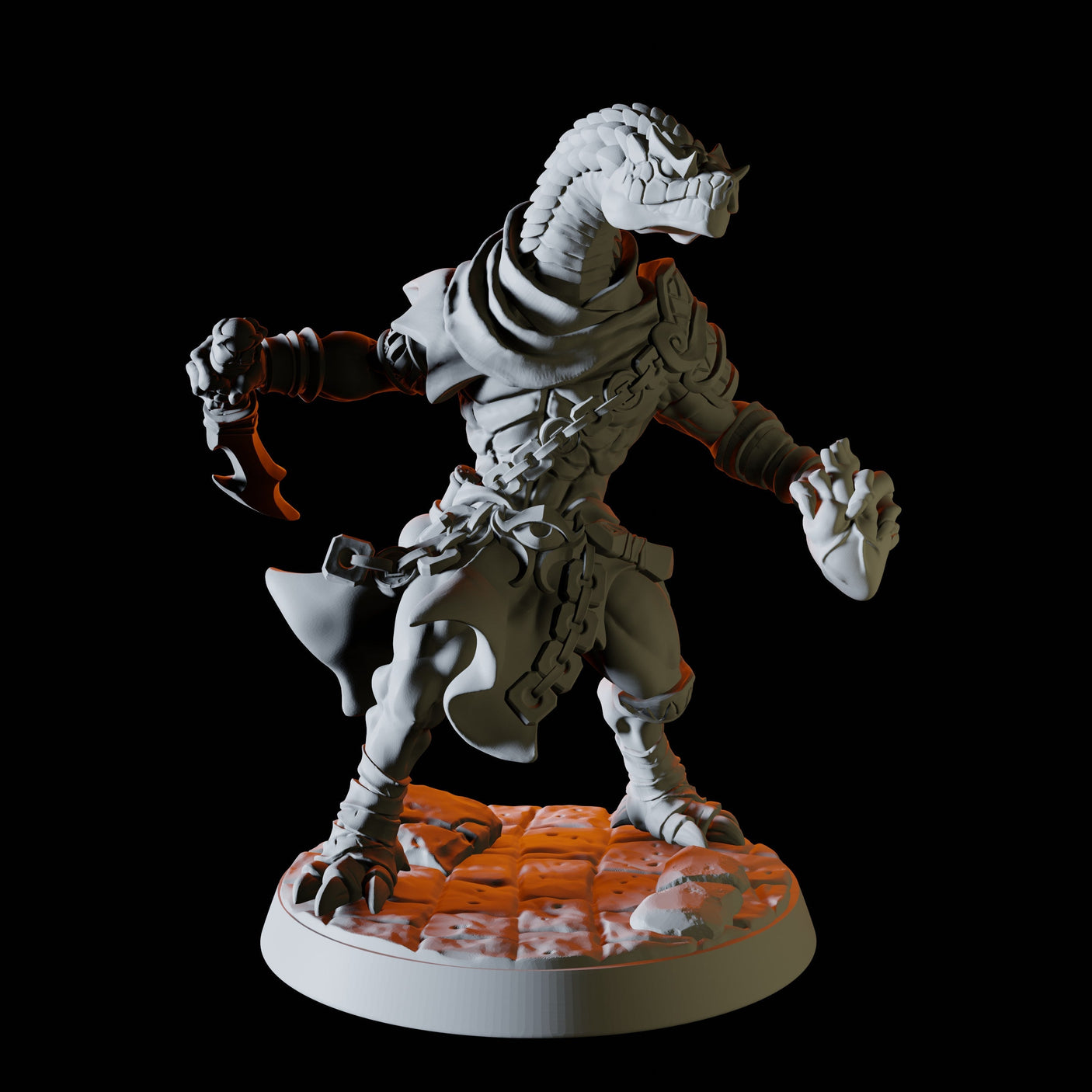 Yuan-ti Malison Bundle Miniature for Dungeons and Dragons, Pathfinder or other TTRPGs