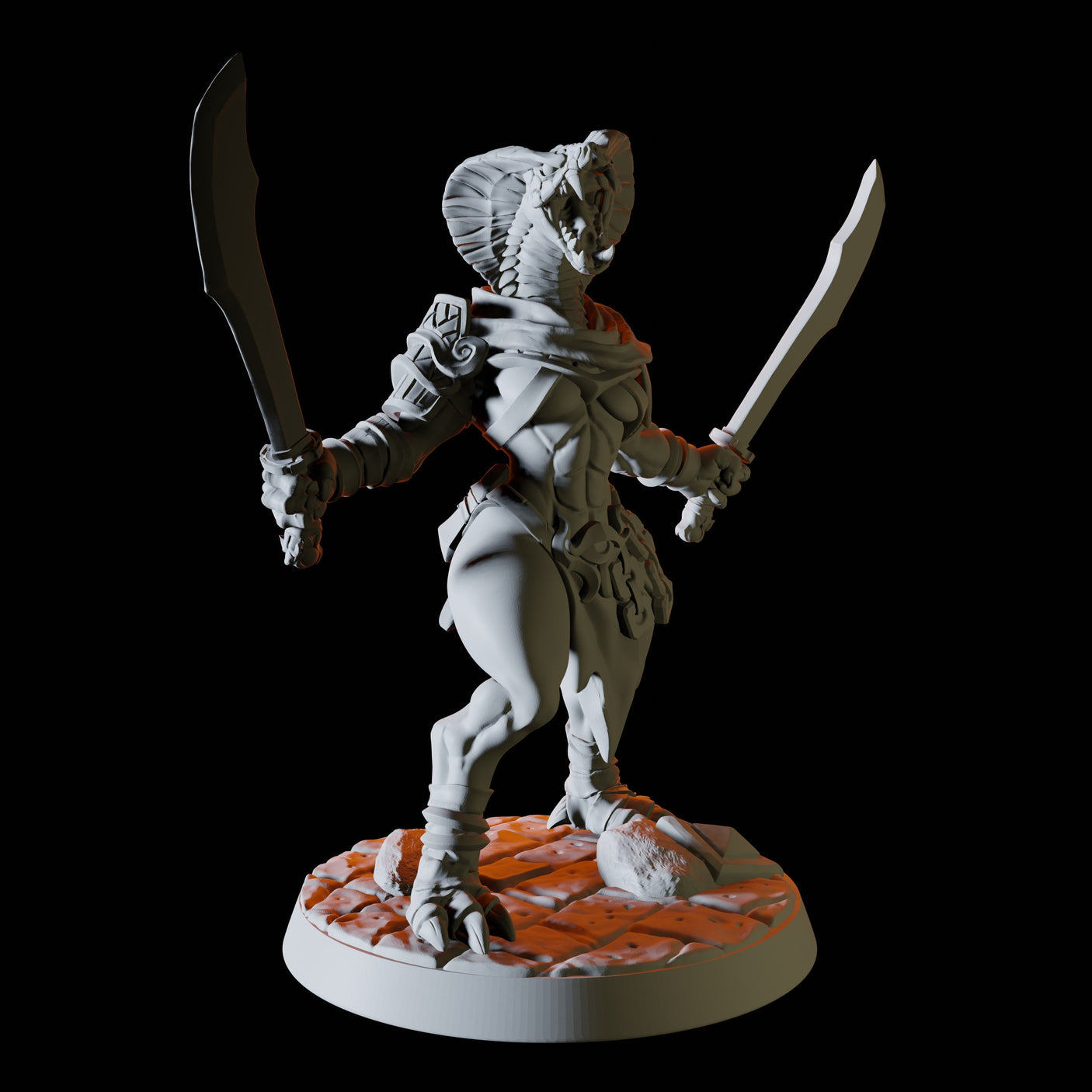 Yuan-ti Malison Bundle Miniature for Dungeons and Dragons, Pathfinder or other TTRPGs
