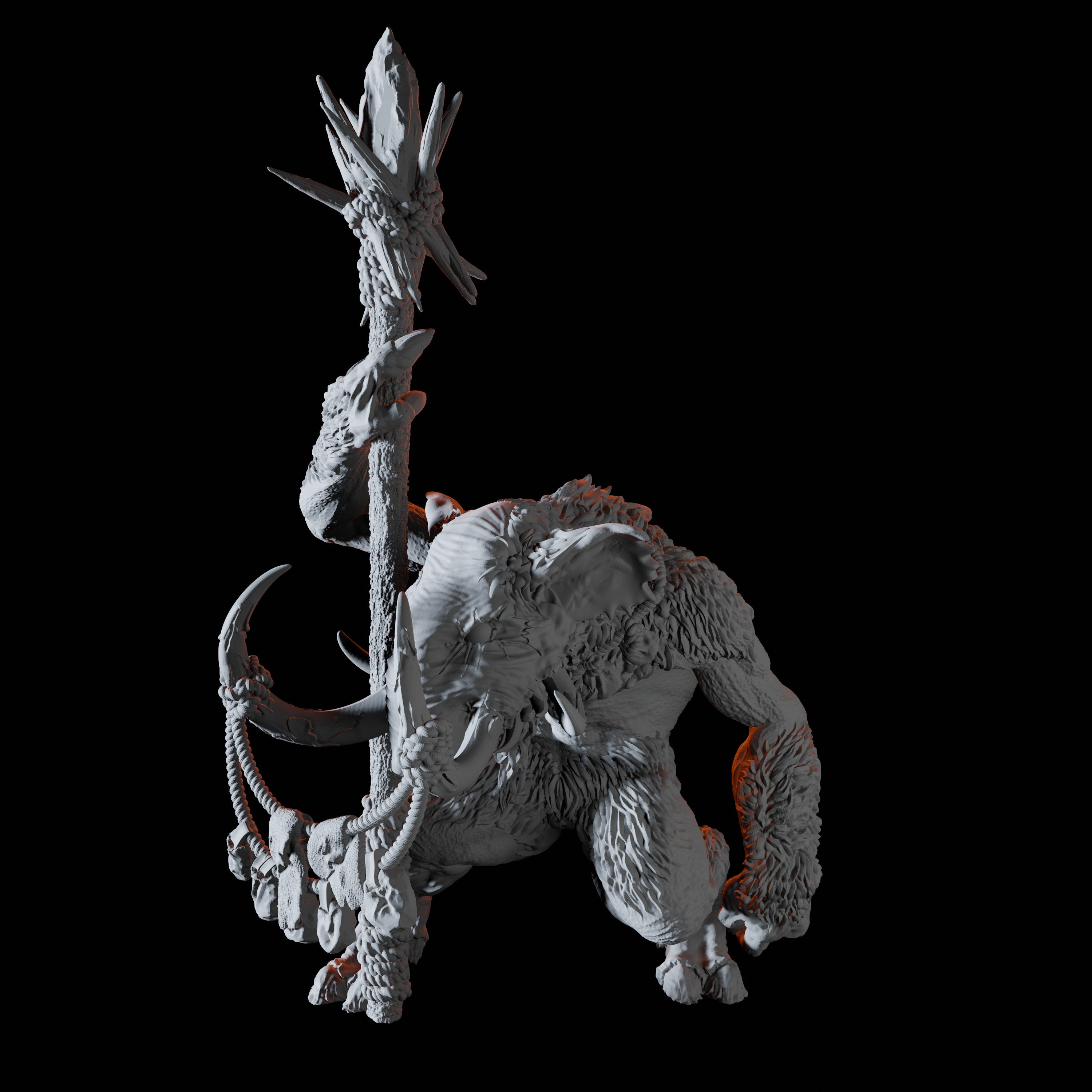 Tundra Troll Miniature A for Dungeons and Dragons - Myth Forged