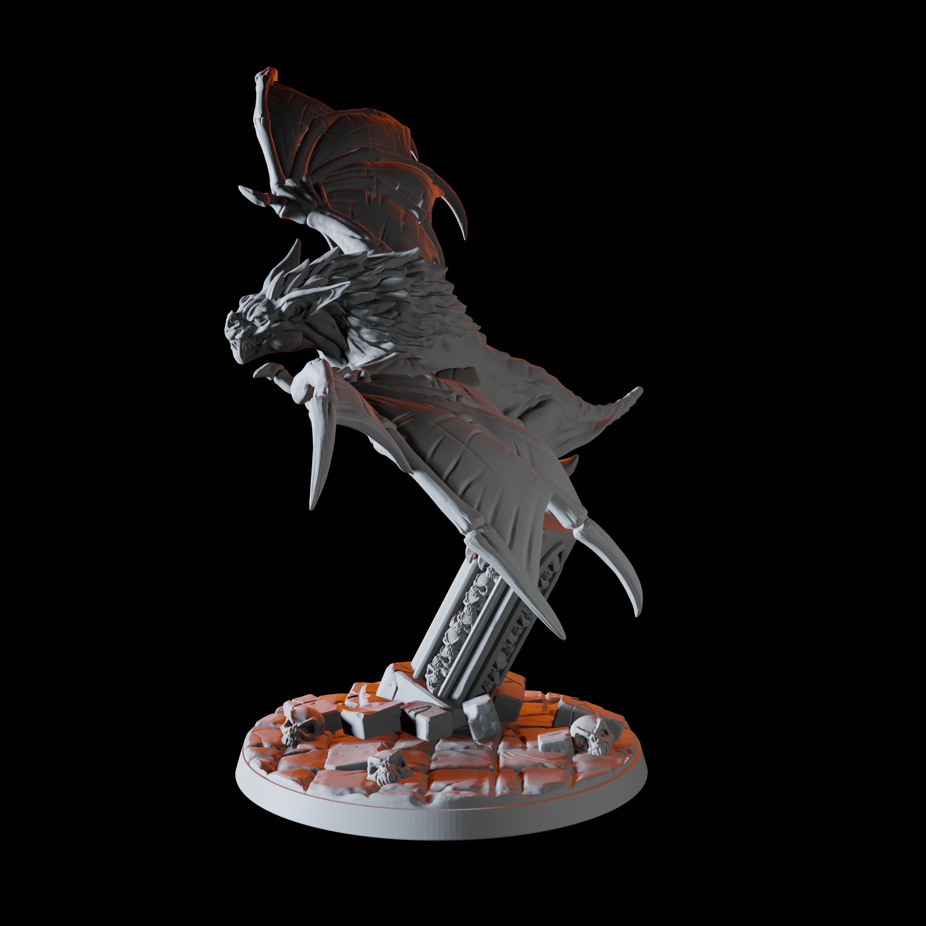 Giant Bat Miniature A for Dungeons and Dragons - Myth Forged