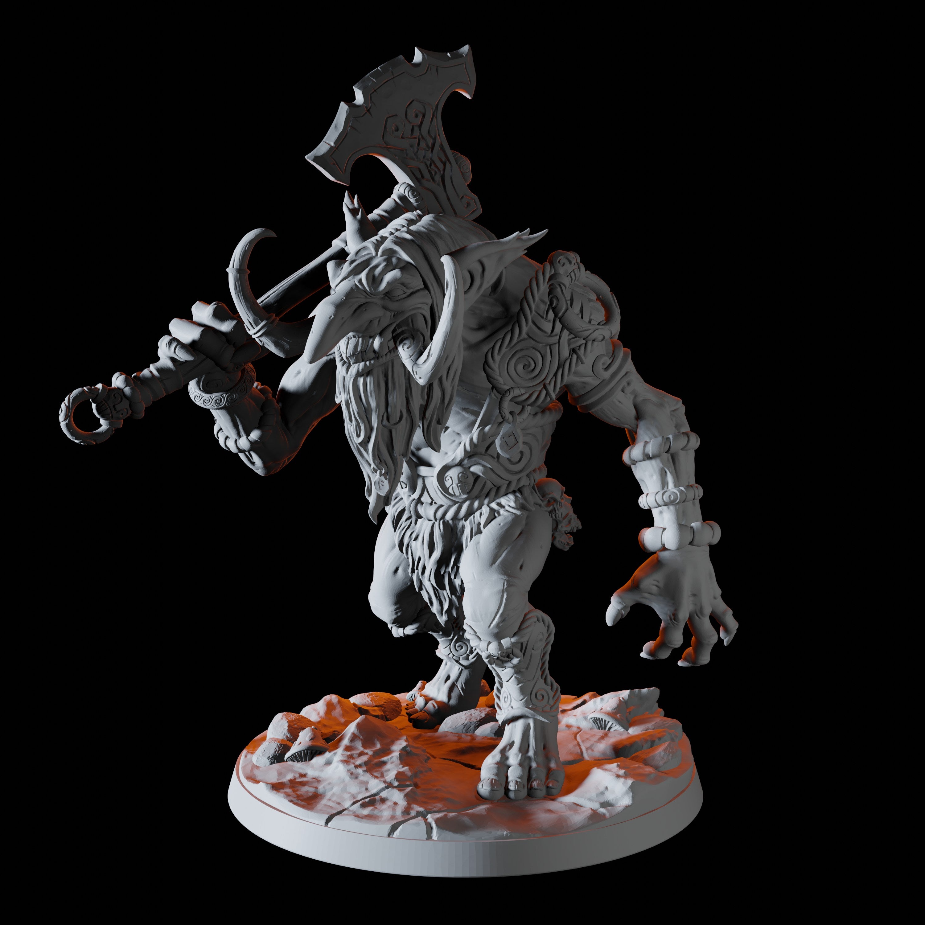 Troll Hunter Miniature A for Dungeons and Dragons - Myth Forged