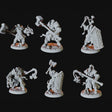 Six Human Paladin Miniatures for Dungeons and Dragons - Myth Forged