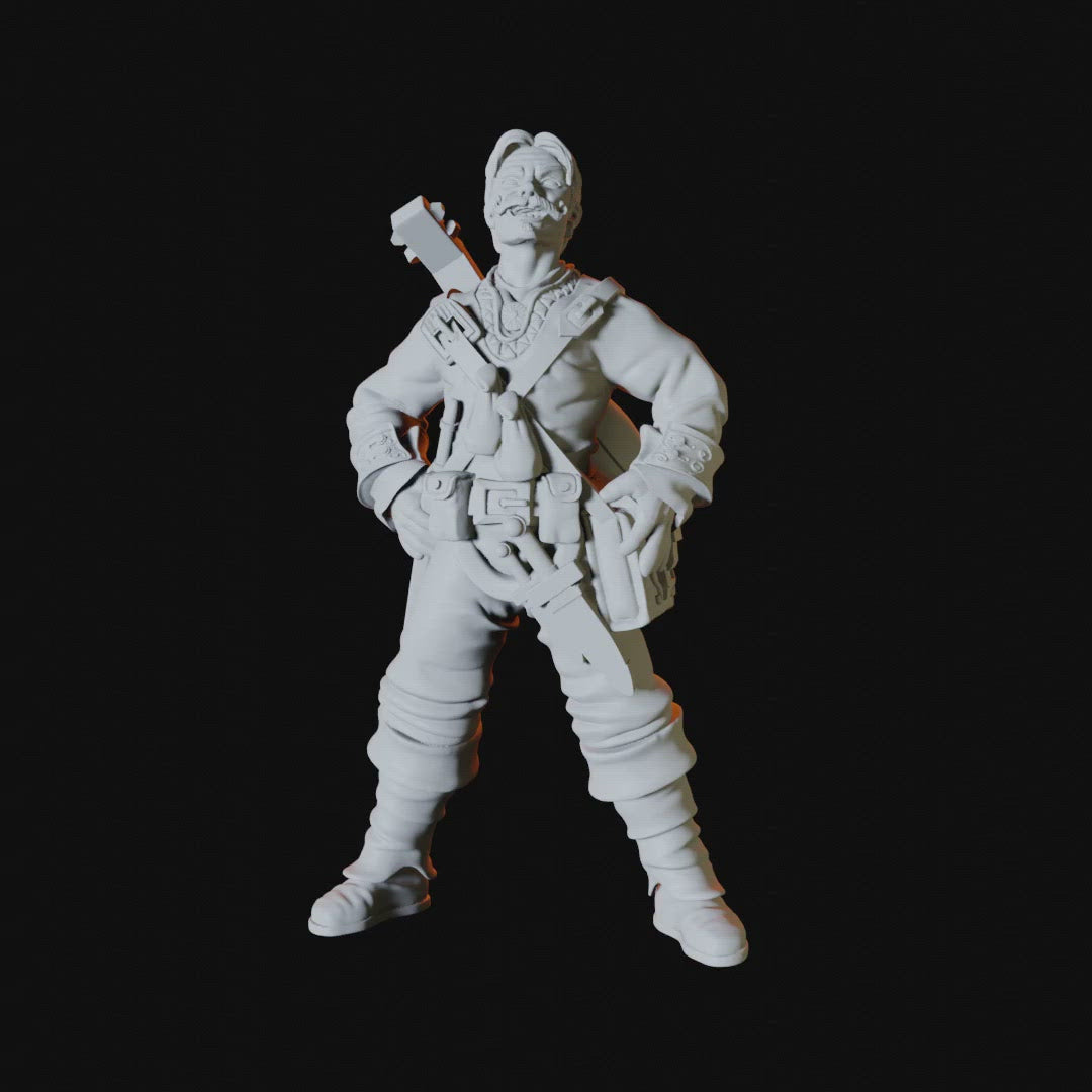 Human Bard Miniature for Dungeons and Dragons - Myth Forged