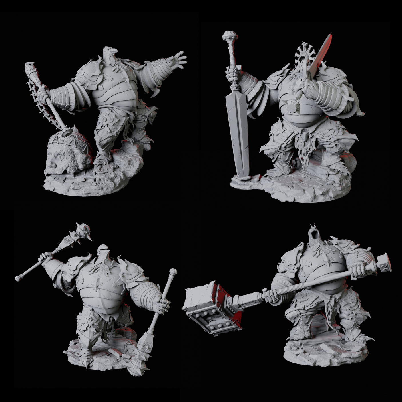 Hulking Animated Armour Set of Four