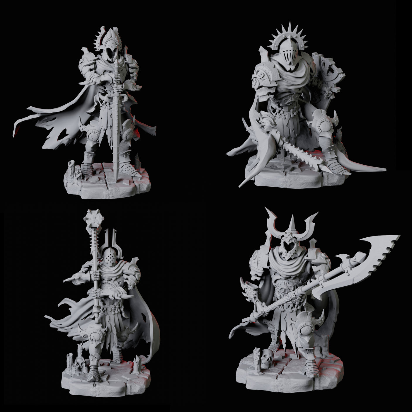 Four Stalking Revenants