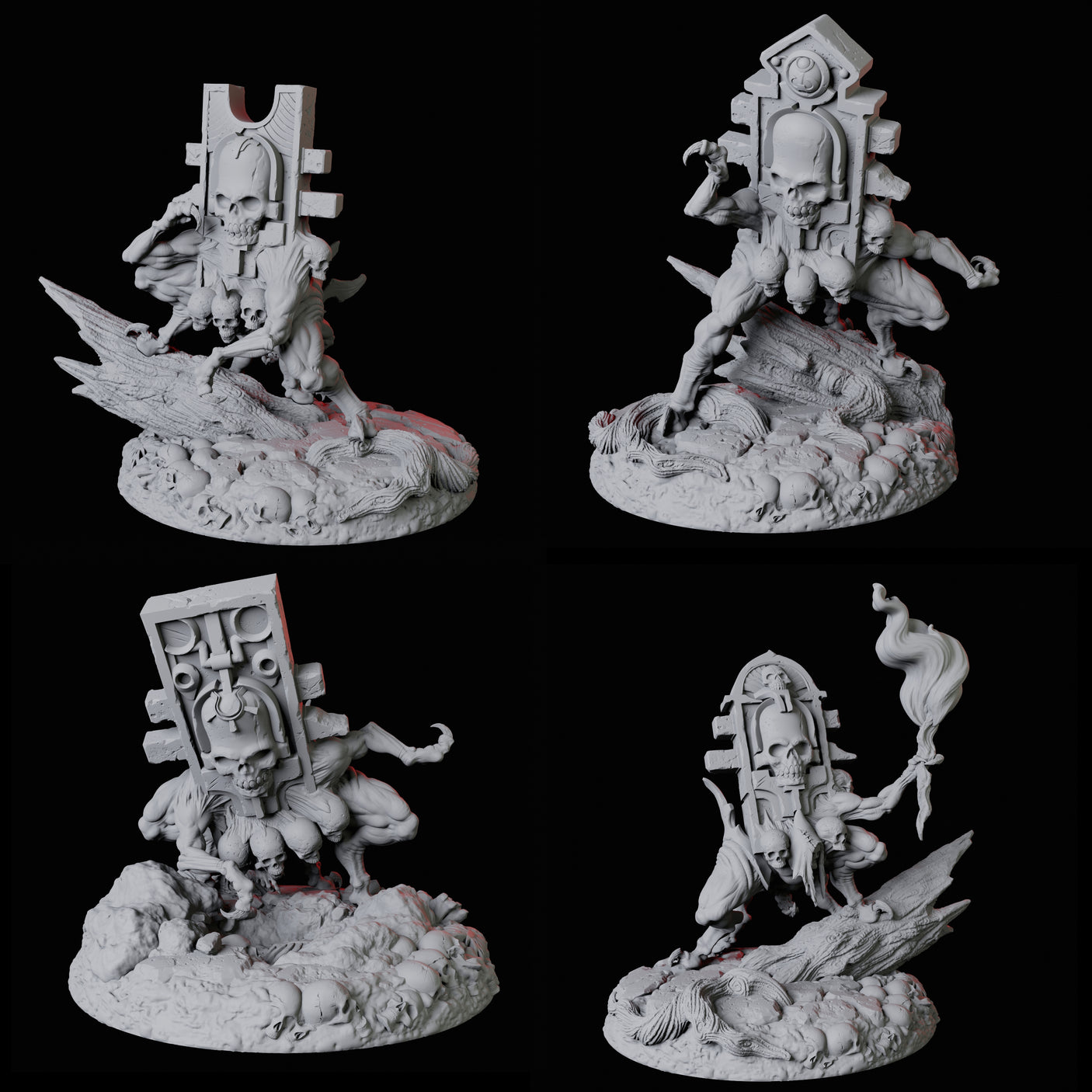 Four Living Gravestones