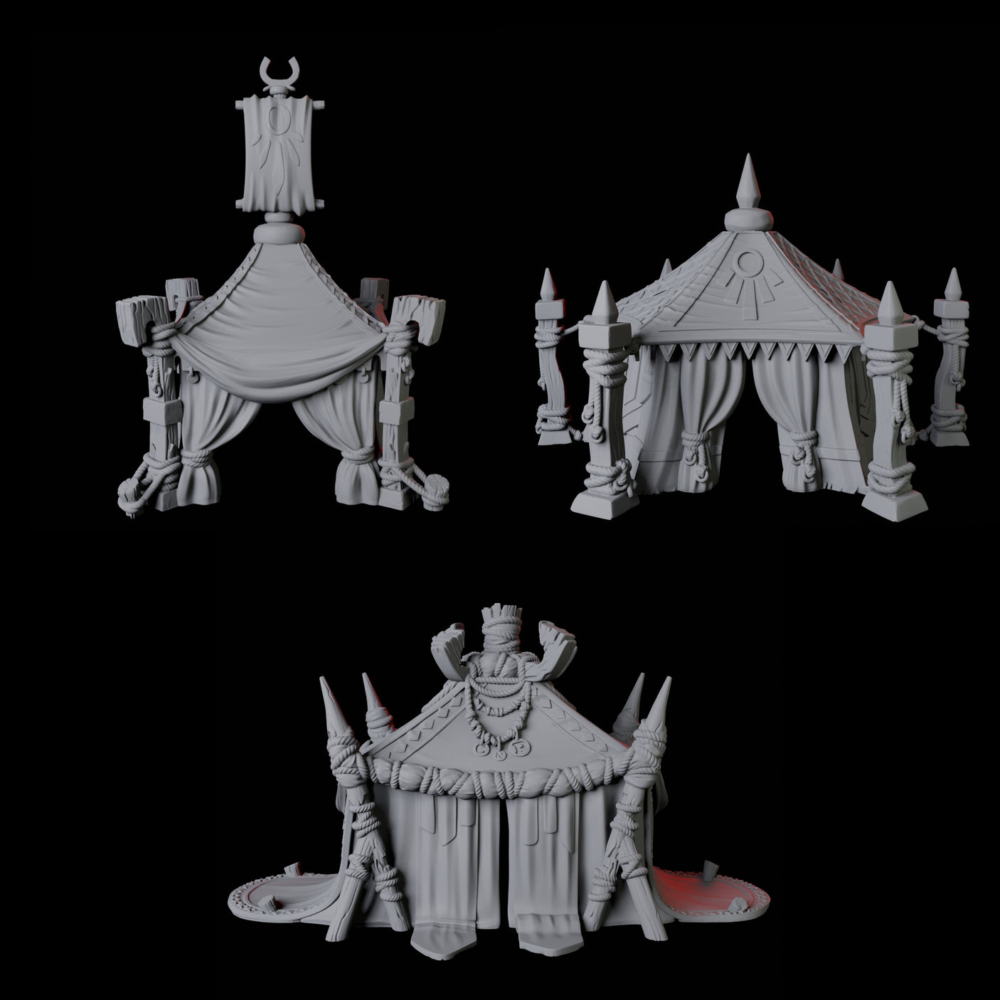 Three Jousting Tents