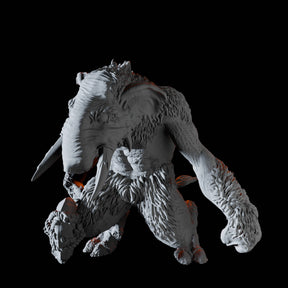 Tundra Troll Miniature B for Dungeons and Dragons - Myth Forged