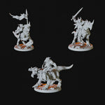 Three Dragonborn Rider Miniatures for Dungeons and Dragons - Myth Forged
