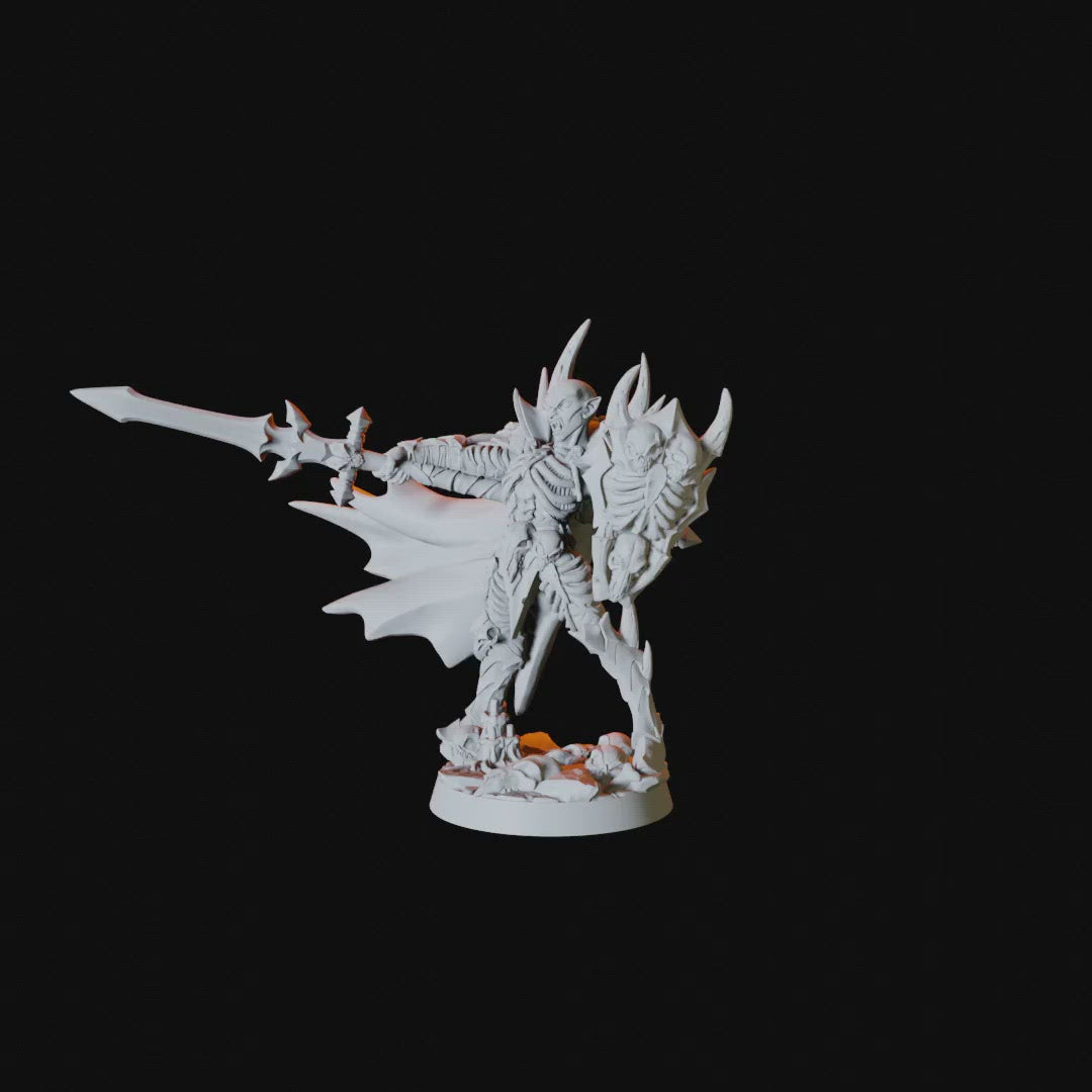 Vampire Warrior Miniature for Dungeons and Dragons - Myth Forged