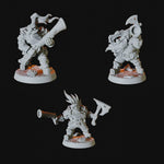 Six Dwarf Miniatures for Dungeons and Dragons - Myth Forged