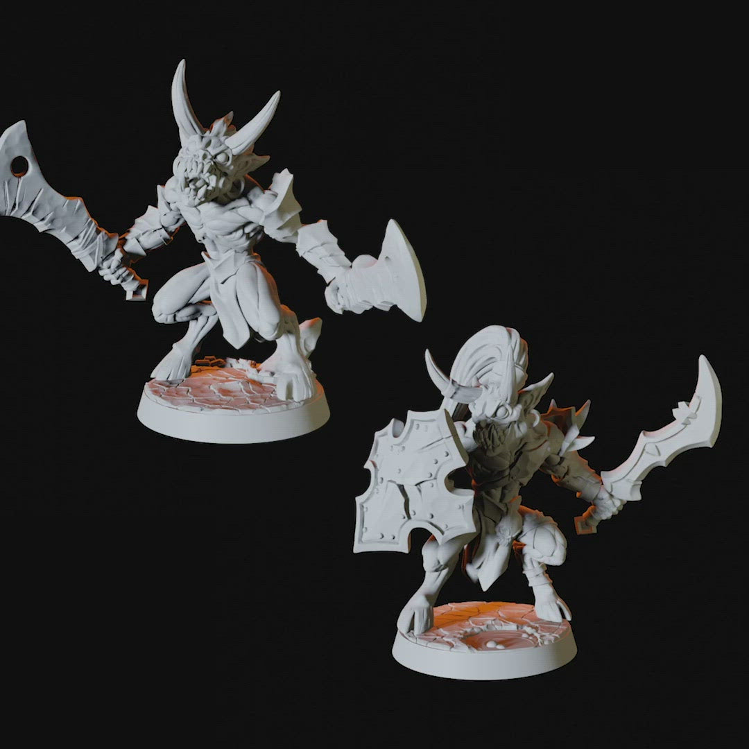 Four Devil Imp Miniatures for Dungeons and Dragons - Myth Forged