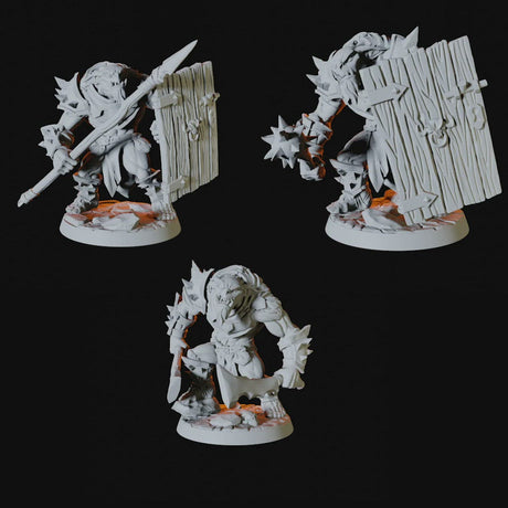 Three Bugbear Miniatures for Dungeons and Dragons - Myth Forged