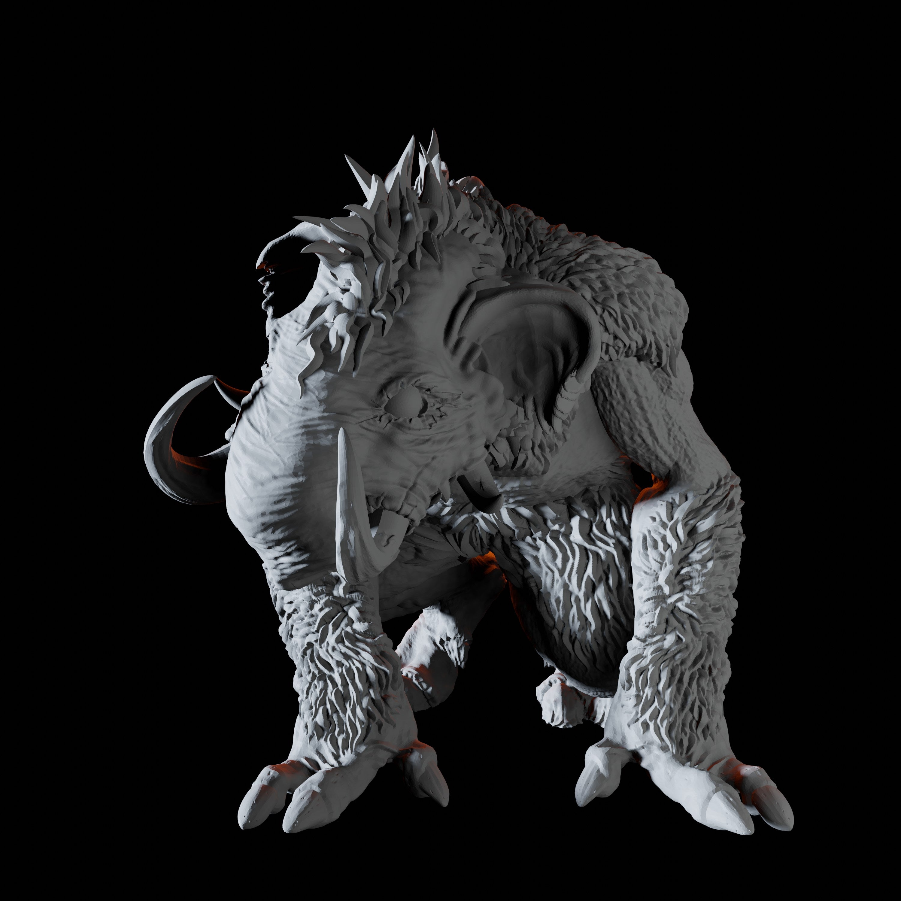 Tundra Troll Miniature D for Dungeons and Dragons - Myth Forged