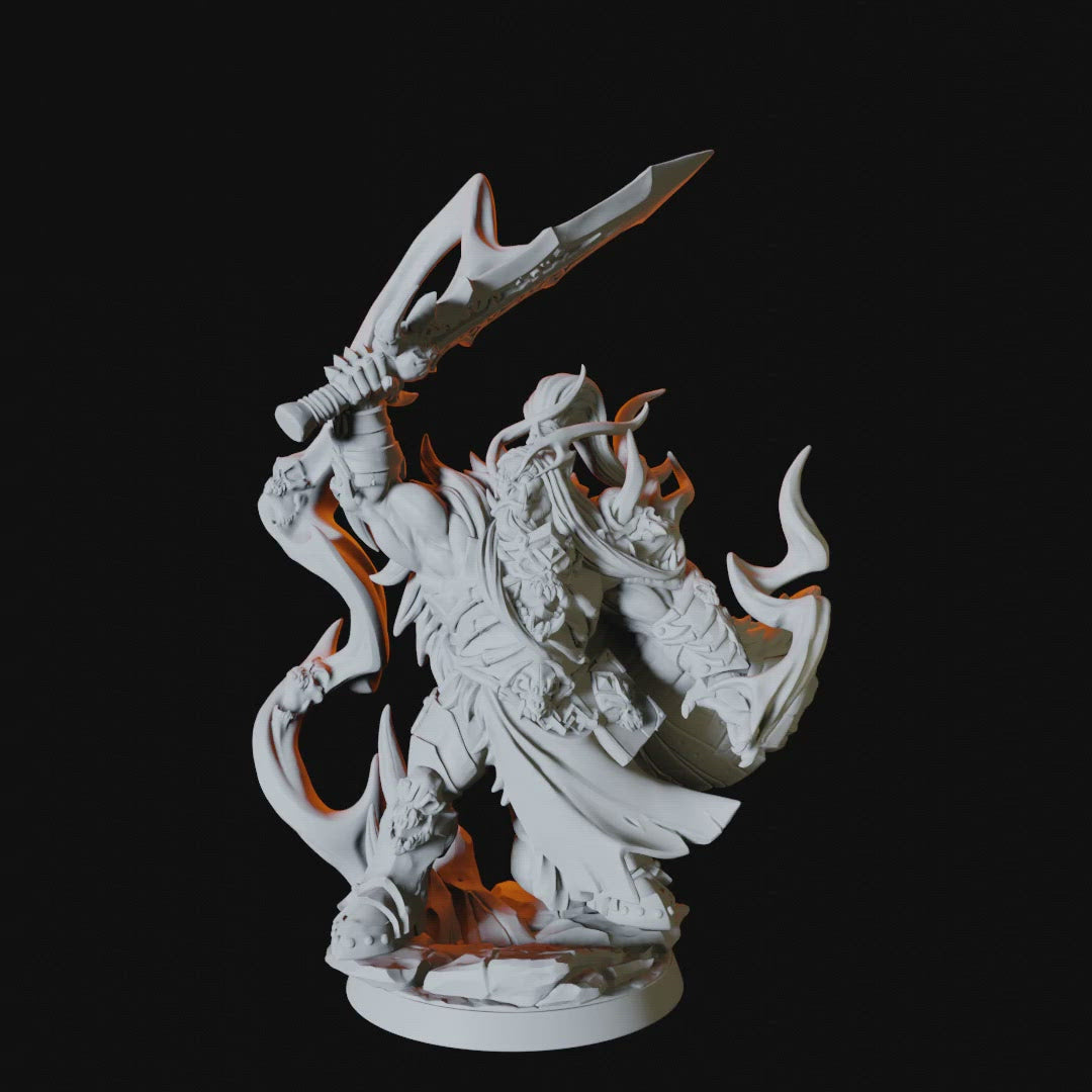 Frost Orc Wizard Miniature for Dungeons and Dragons - Myth Forged