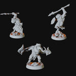 Five Bullywug Miniatures for Dungeons and Dragons - Myth Forged