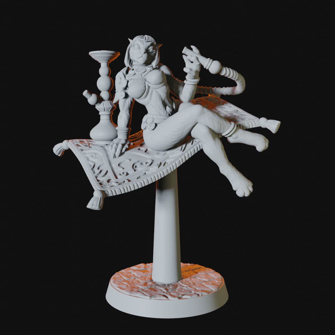 Tabaxi Pinup Miniature for Dungeons and Dragons - Myth Forged