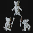 Three Mousling Clerics Miniatures for Dungeons and Dragons - Myth Forged