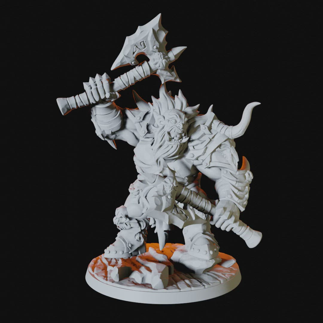 Frost Ogre Miniature for Dungeons and Dragons - Myth Forged
