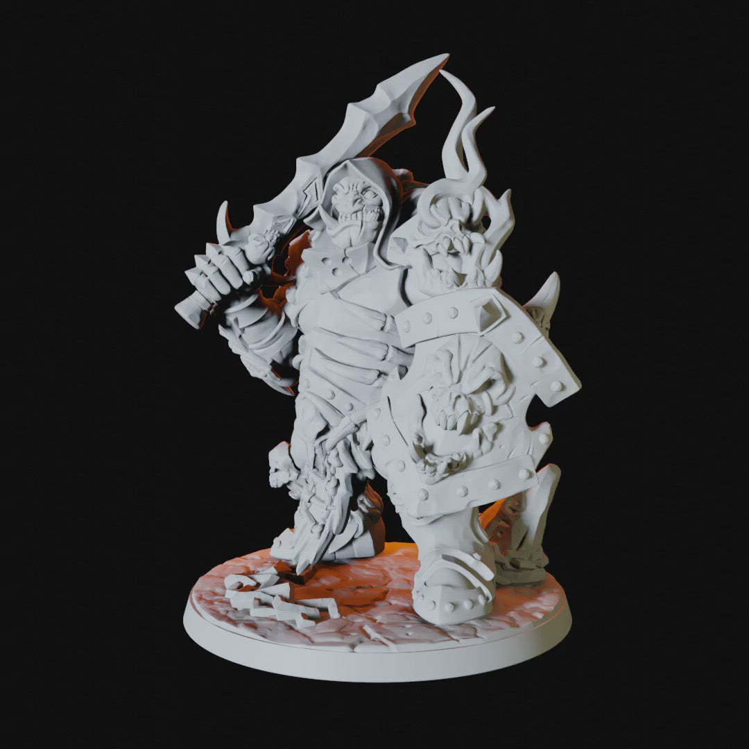Frost Ogre Miniature for Dungeons and Dragons - Myth Forged